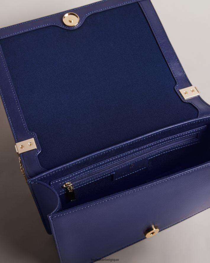 être Ted Baker femmes jorjey - sac bandoulière à œillets et fleurs bleu foncé FR8J42814 Sacs