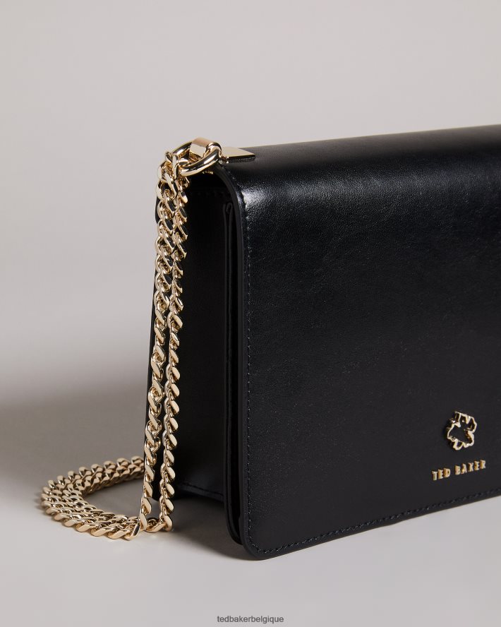 être Ted Baker femmes jorjey - sac bandoulière à œillets et fleurs noir FR8J42709 Sacs