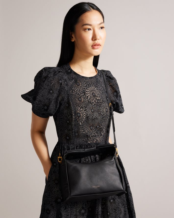 être Ted Baker femmes niasin - sac bandoulière à détail nœud noir FR8J42727 Sacs