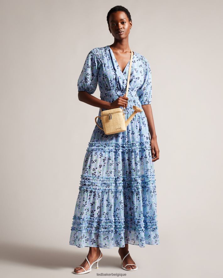 être Ted Baker femmes sac bandoulière arrosoir en paille watrcan naturel FR8J42805 Sacs