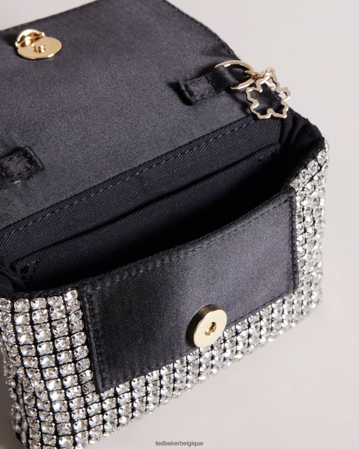 être Ted Baker femmes sac bandoulière à cristaux gliteri argent FR8J42813 Sacs