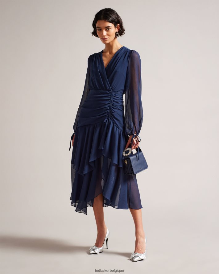 être Ted Baker femmes sac bandoulière à détail bijou emie bleu foncé FR8J42794 Sacs