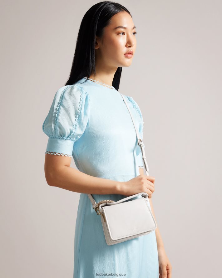 être Ted Baker femmes sac bandoulière à détail bijou emie écru FR8J42759 Sacs