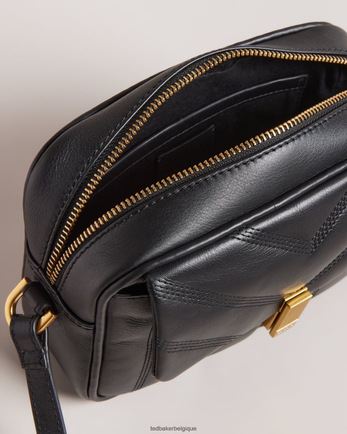 être Ted Baker femmes sac bandoulière doudoune en cuir ayalily noir FR8J42740 Sacs