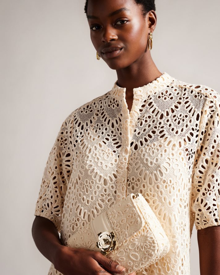 être Ted Baker femmes sac bandoulière en dentelle magnolia floreti Ivoire FR8J42800 Sacs