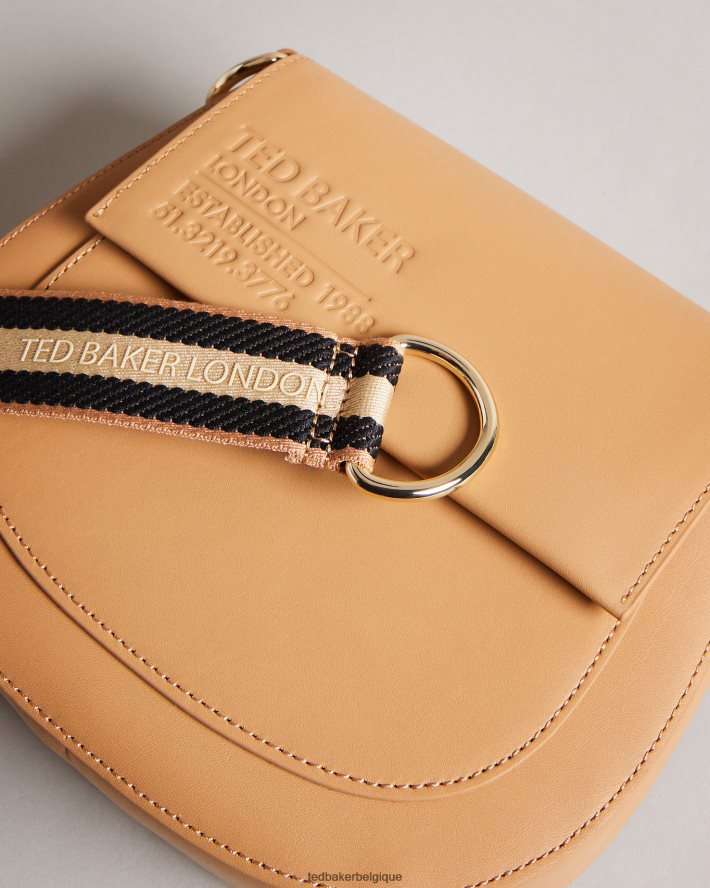 être Ted Baker femmes sac à bandoulière en toile de marque Darcell chameau FR8J42710 Sacs
