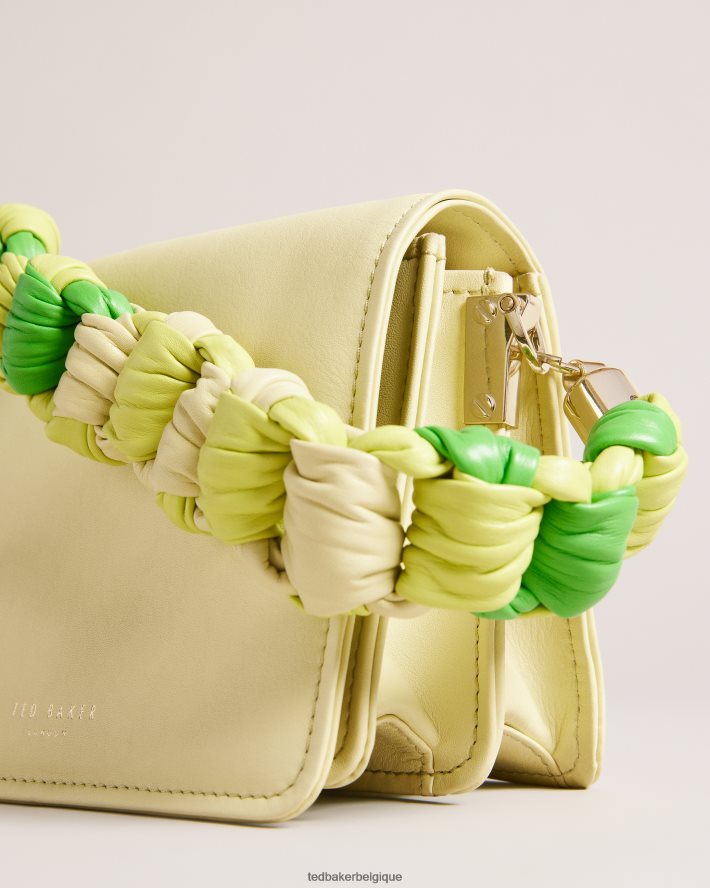 être Ted Baker femmes sac bandoulière maryse à poignée nouée citron vert FR8J42720 Sacs