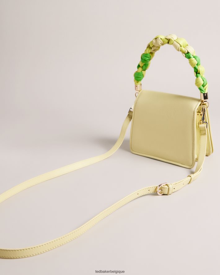 être Ted Baker femmes sac bandoulière maryse à poignée nouée citron vert FR8J42720 Sacs