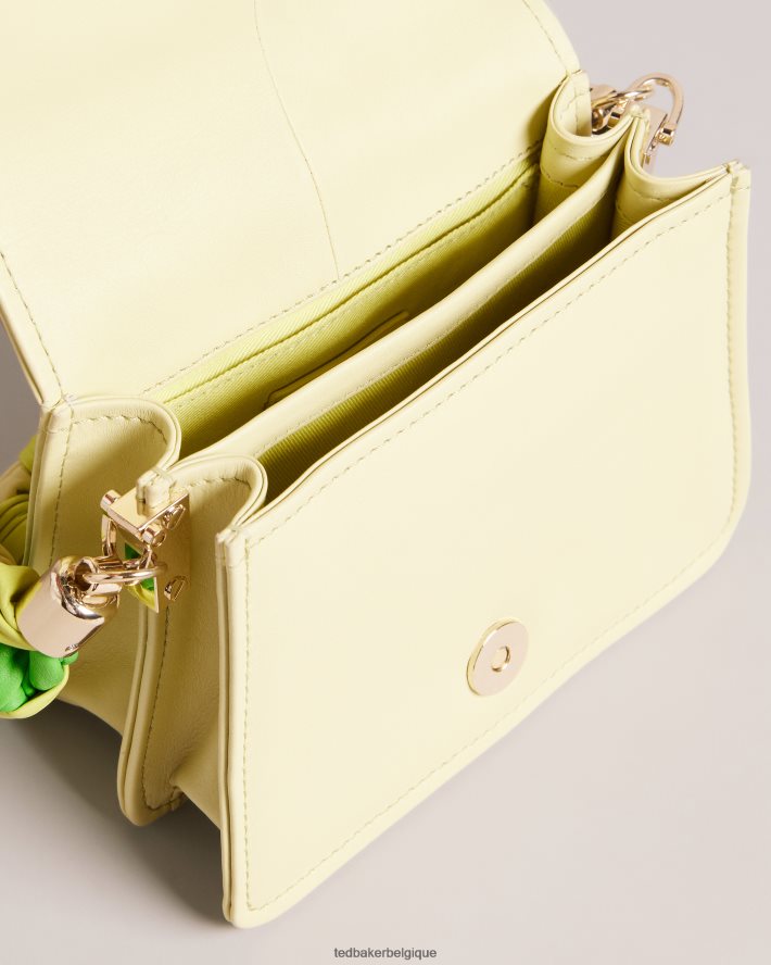 être Ted Baker femmes sac bandoulière maryse à poignée nouée citron vert FR8J42720 Sacs