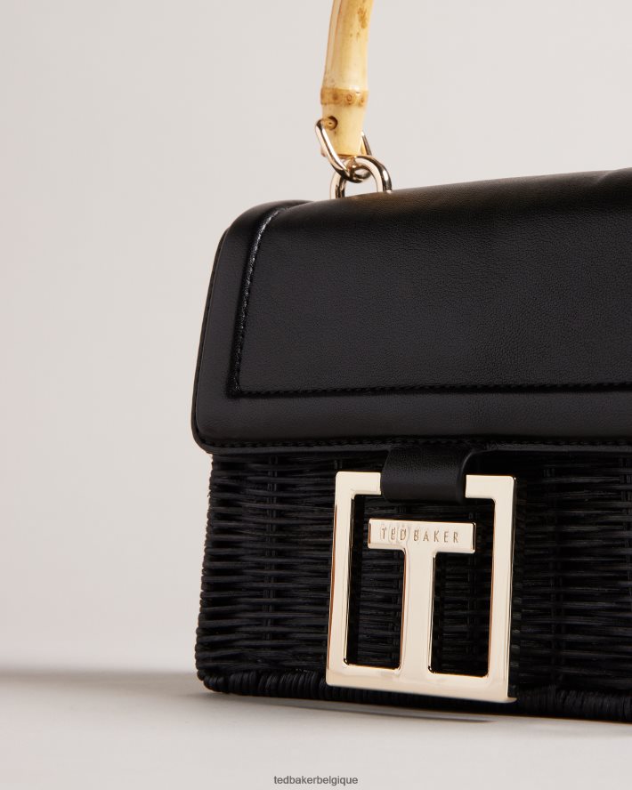 être Ted Baker femmes sac bandoulière panier à poignée supérieure Jaylisa noir FR8J42743 Sacs