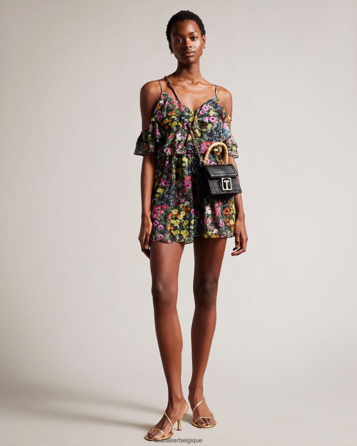 être Ted Baker femmes sac bandoulière panier à poignée supérieure Jaylisa noir FR8J42743 Sacs