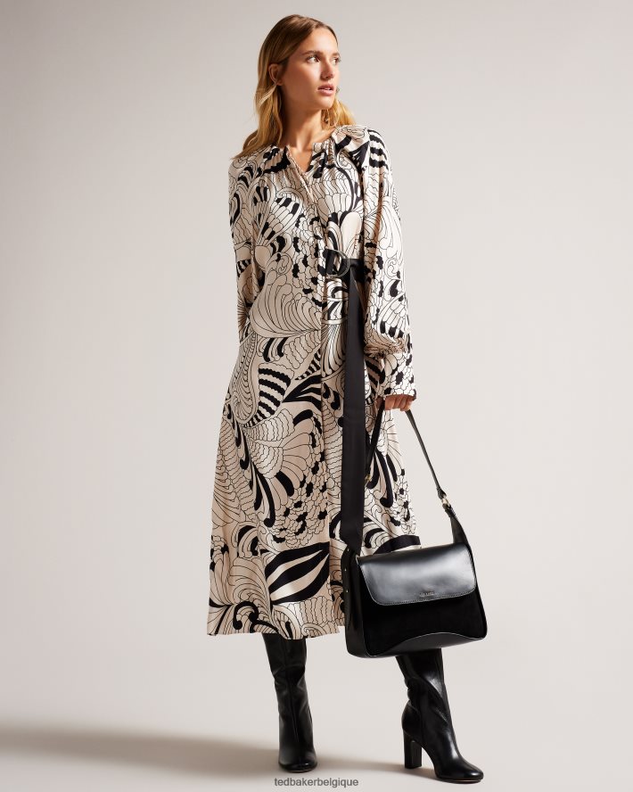 être Ted Baker femmes sac porté épaule cheriah à détail de chaîne noir FR8J42671 Sacs