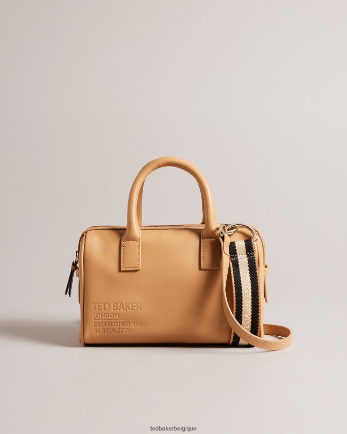 être Ted Baker femmes sac porté épaule en toile à logo Daralia chameau FR8J42701 Sacs