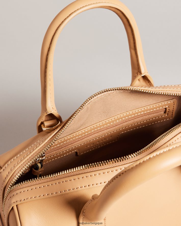 être Ted Baker femmes sac porté épaule en toile à logo Daralia chameau FR8J42701 Sacs