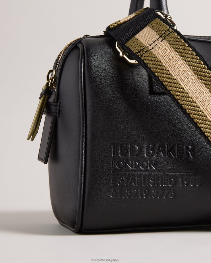 être Ted Baker femmes sac porté épaule en toile à logo Daralia noir FR8J42784 Sacs
