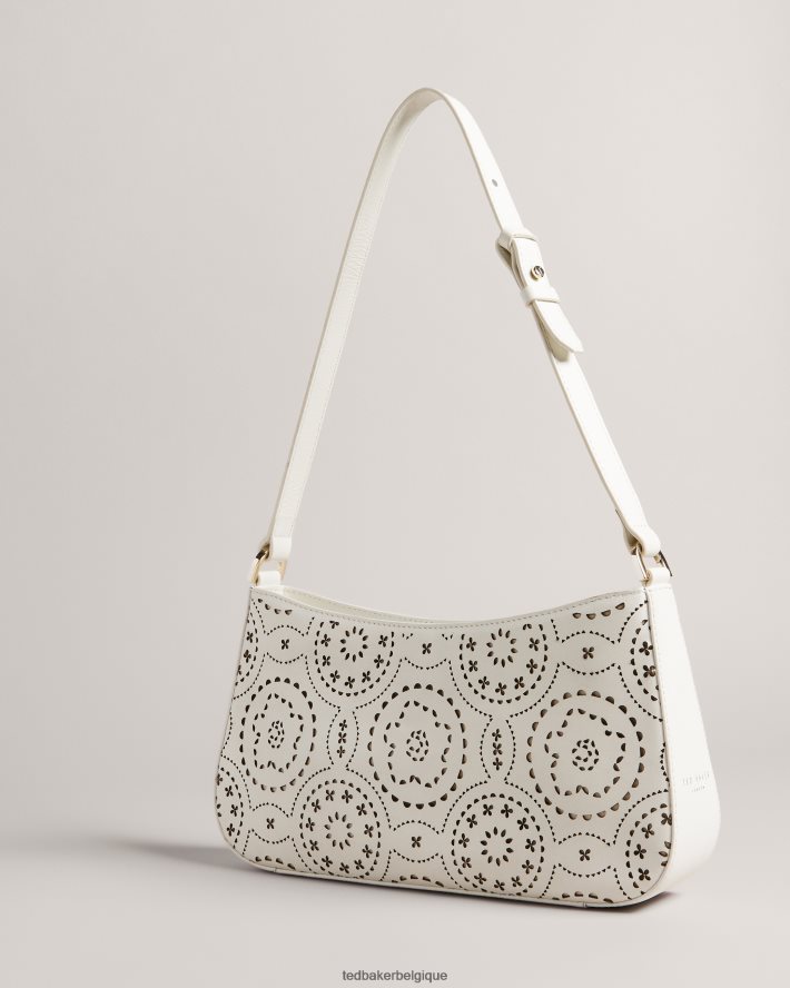 être Ted Baker femmes sac porté épaule libily magnolia découpé au laser blanc FR8J42735 Sacs