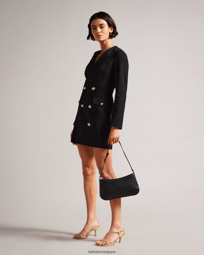 être Ted Baker femmes sac porté épaule libily magnolia découpé au laser noir FR8J42722 Sacs