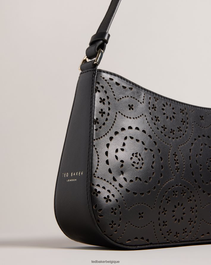 être Ted Baker femmes sac porté épaule libily magnolia découpé au laser noir FR8J42722 Sacs