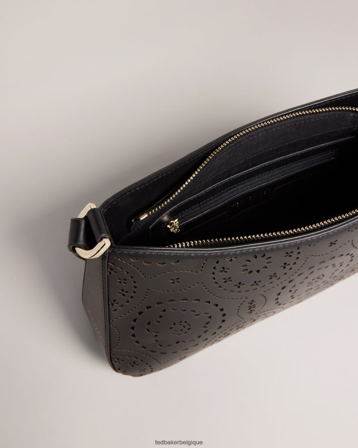 être Ted Baker femmes sac porté épaule libily magnolia découpé au laser noir FR8J42722 Sacs