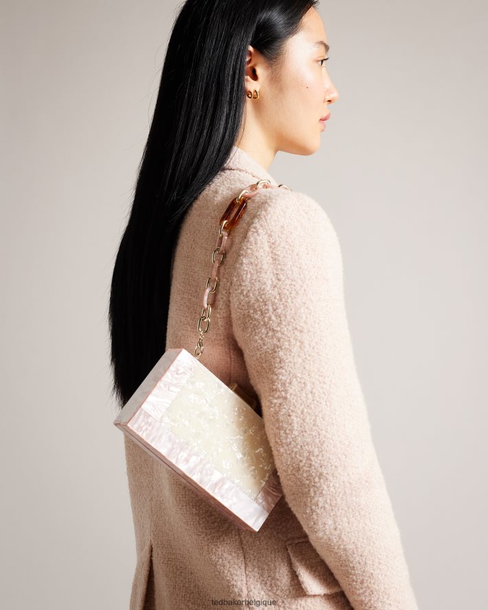 être Ted Baker femmes sac porté épaule plassie marbré naturel FR8J42742 Sacs