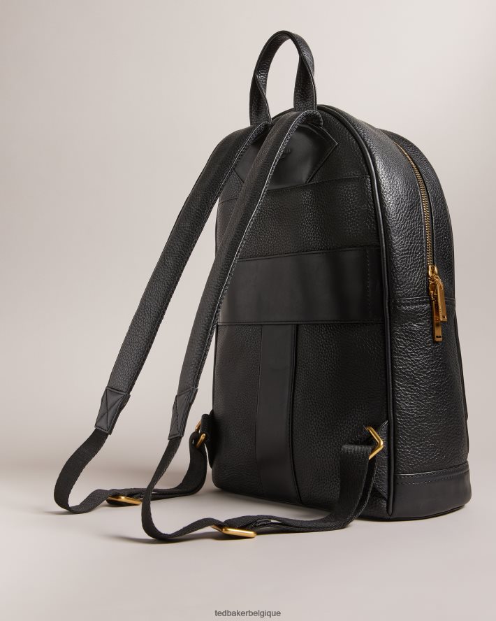 être Ted Baker femmes sac à dos en cuir brillant nishay noir FR8J42669 Sacs