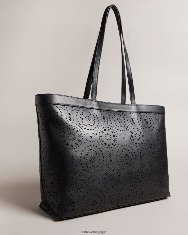 être Ted Baker femmes sac fourre-tout magnolia découpé au laser Libétie noir FR8J42697 Sacs