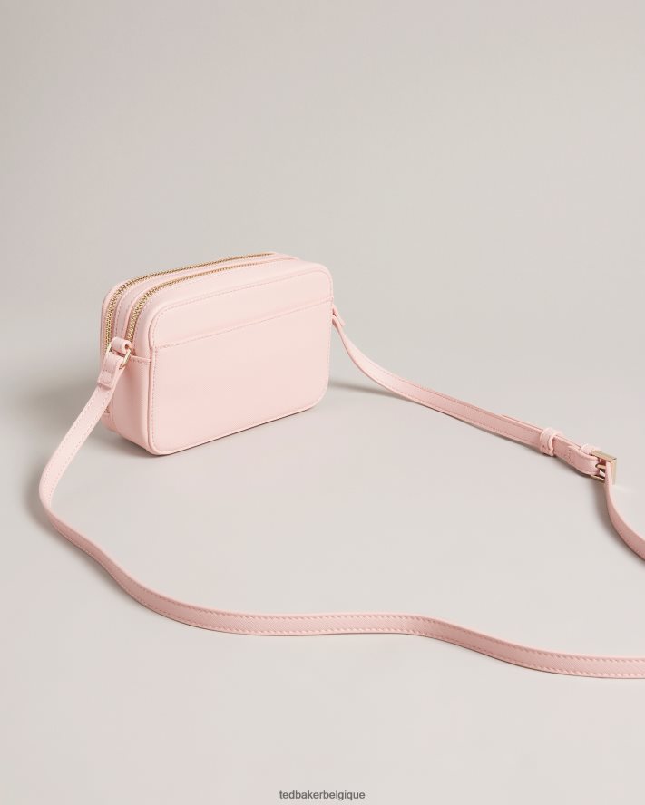 être Ted Baker femmes petit sac photo clouté coeur Stinah rose pâle FR8J42683 Sacs