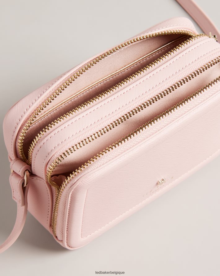 être Ted Baker femmes petit sac photo clouté coeur Stinah rose pâle FR8J42683 Sacs
