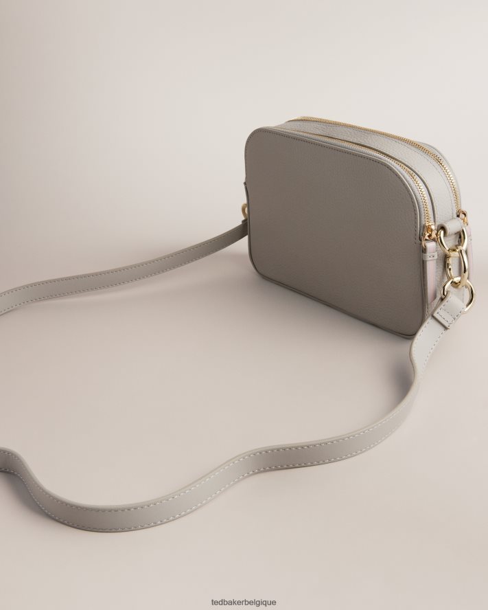 être Ted Baker femmes sac pour appareil photo en sangle de marque Dailiah gris clair FR8J42716 Sacs