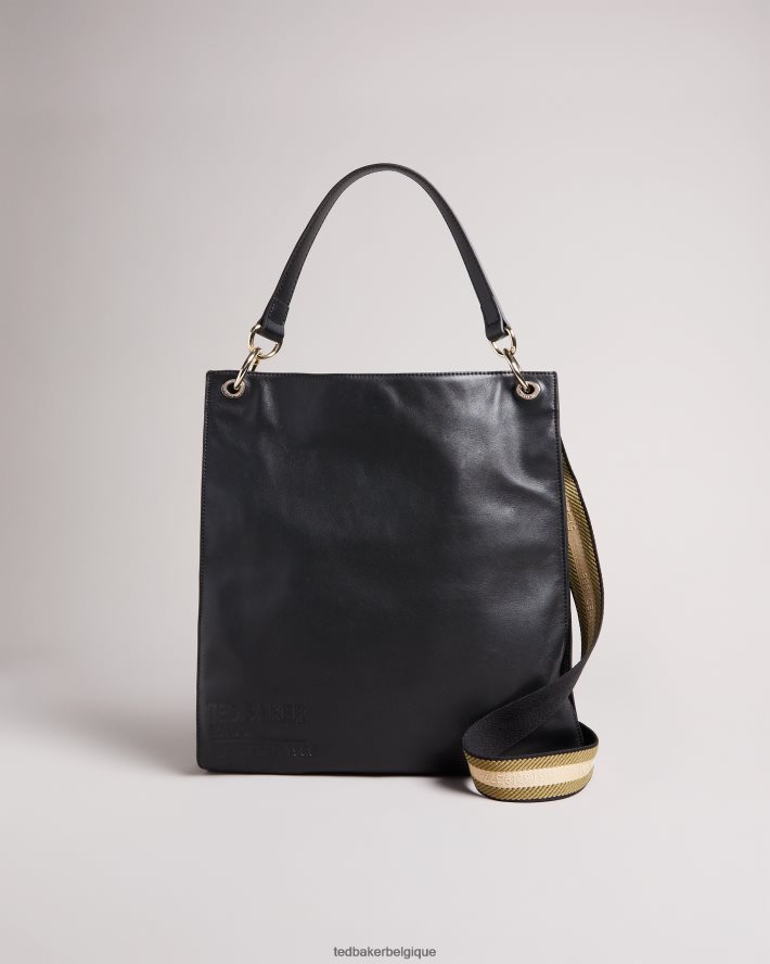 être Ted Baker femmes grand sac hobo en toile à logo darcita noir FR8J42785 Sacs