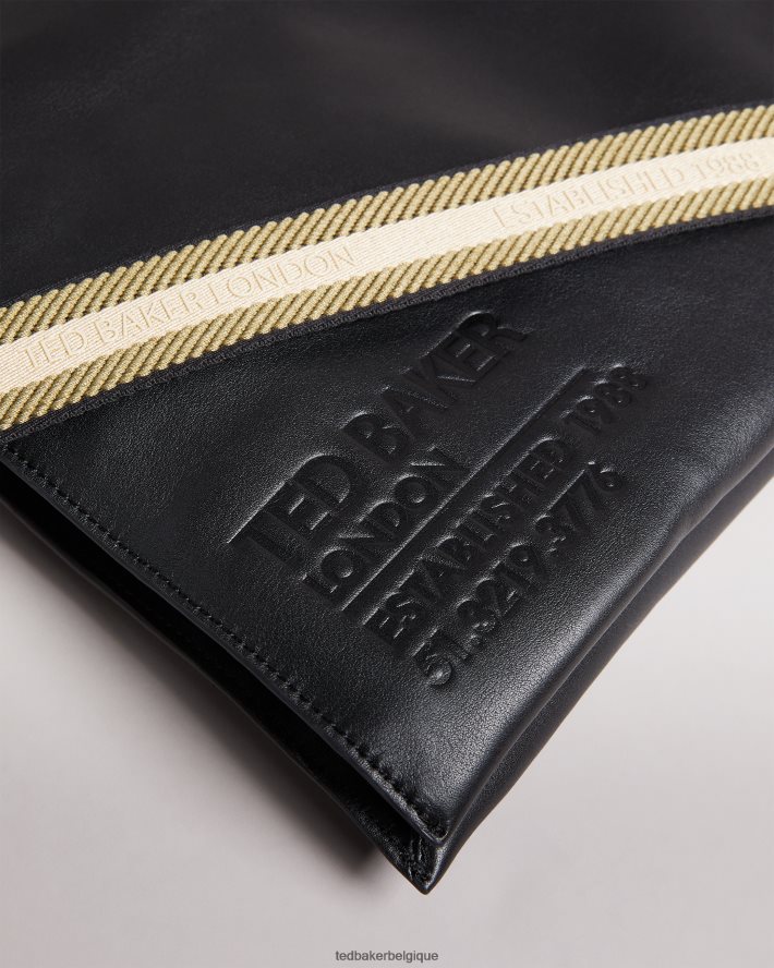 être Ted Baker femmes grand sac hobo en toile à logo darcita noir FR8J42785 Sacs