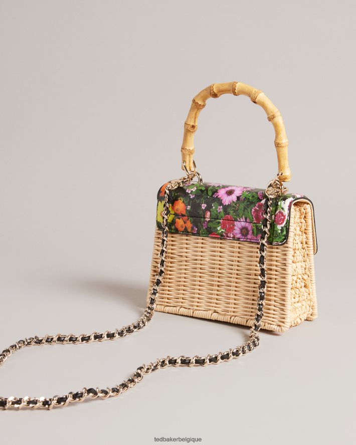 être Ted Baker femmes mini sac panier imprimé Jaysisa noir FR8J42715 Sacs