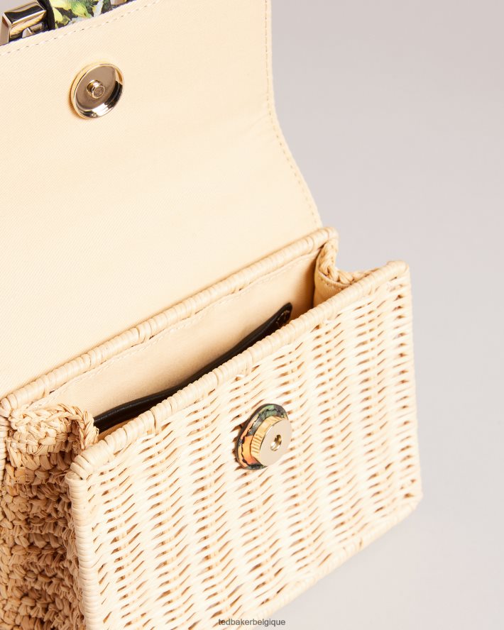 être Ted Baker femmes mini sac panier imprimé Jaysisa noir FR8J42715 Sacs