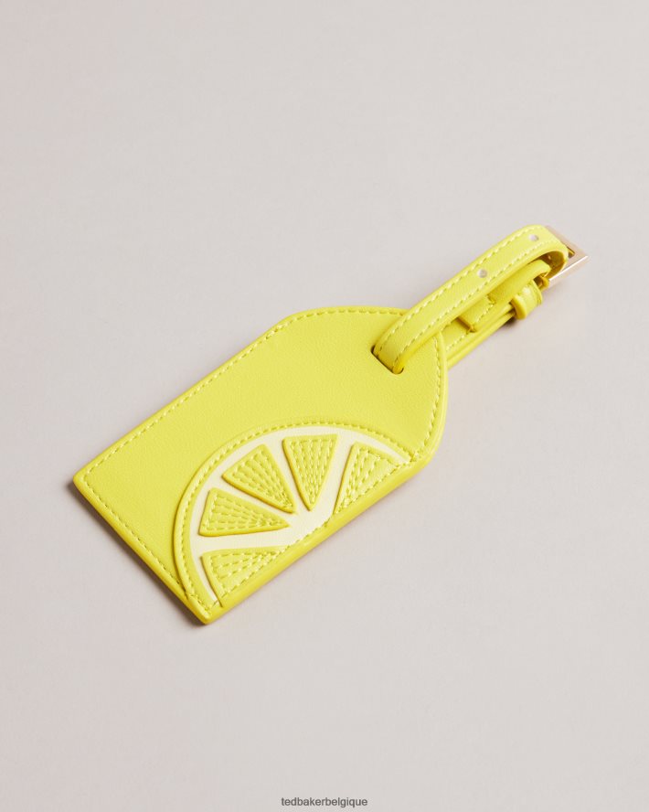 être Ted Baker femmes étiquette de bagage citron citron jaune clair FR8J42824 Sacs