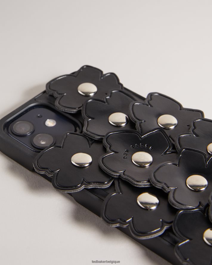 être Ted Baker femmes coque iphone 12 / 12 pro avec applique floru magnolia noir FR8J421205 accessoires