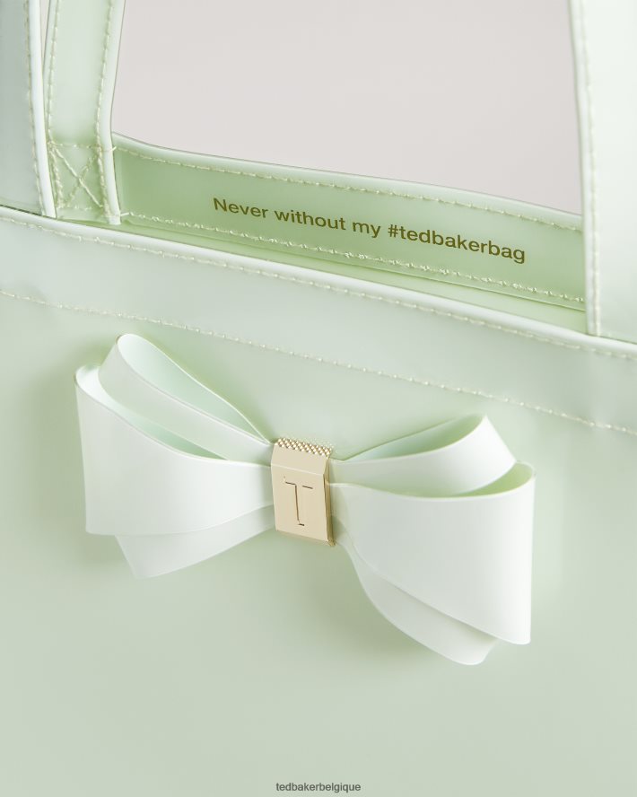 être Ted Baker femmes alacon - grand sac emblématique à nœud uni pl-vert FR8J42831 Sacs