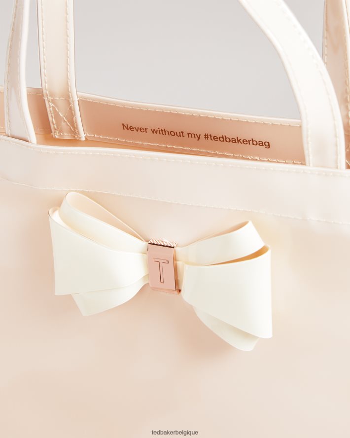 être Ted Baker femmes alacon - grand sac emblématique à nœud uni rose pâle FR8J42833 Sacs