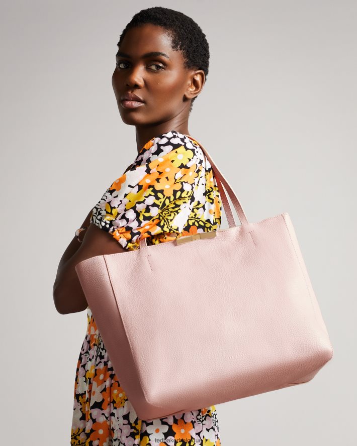 être Ted Baker femmes cabas à facettes à grain doux Clarkia rose clair FR8J42826 Sacs