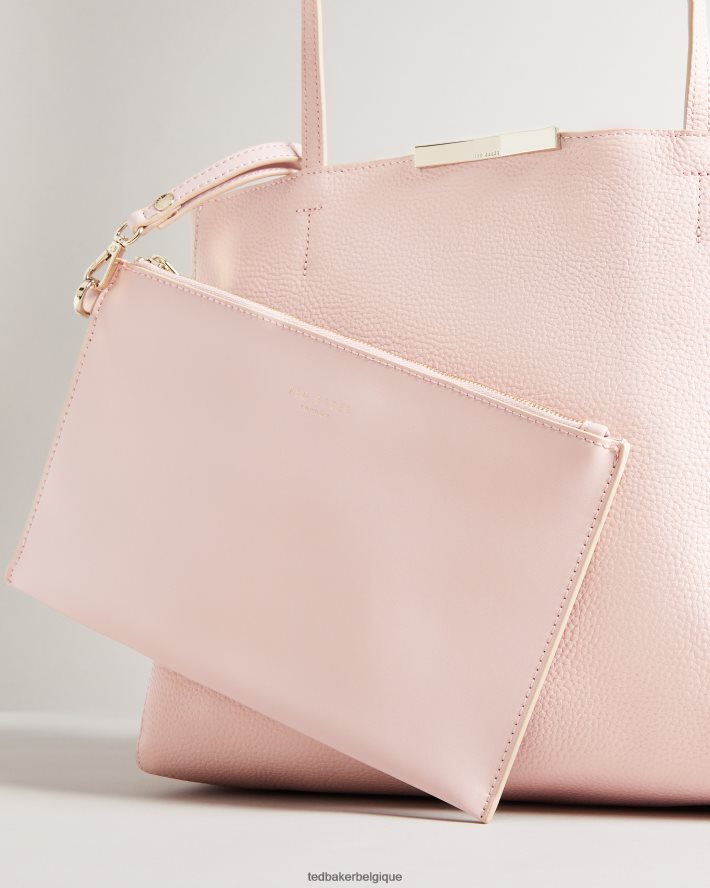 être Ted Baker femmes cabas à facettes à grain doux Clarkia rose clair FR8J42826 Sacs