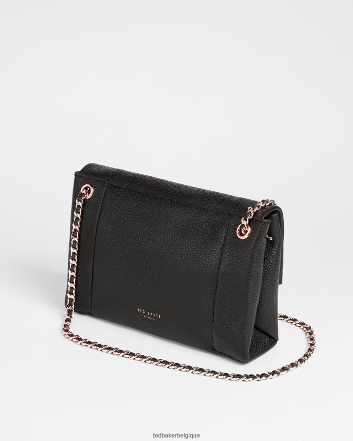 être Ted Baker femmes sac xbody en cuir souple non doublé parson noir FR8J42829 Sacs