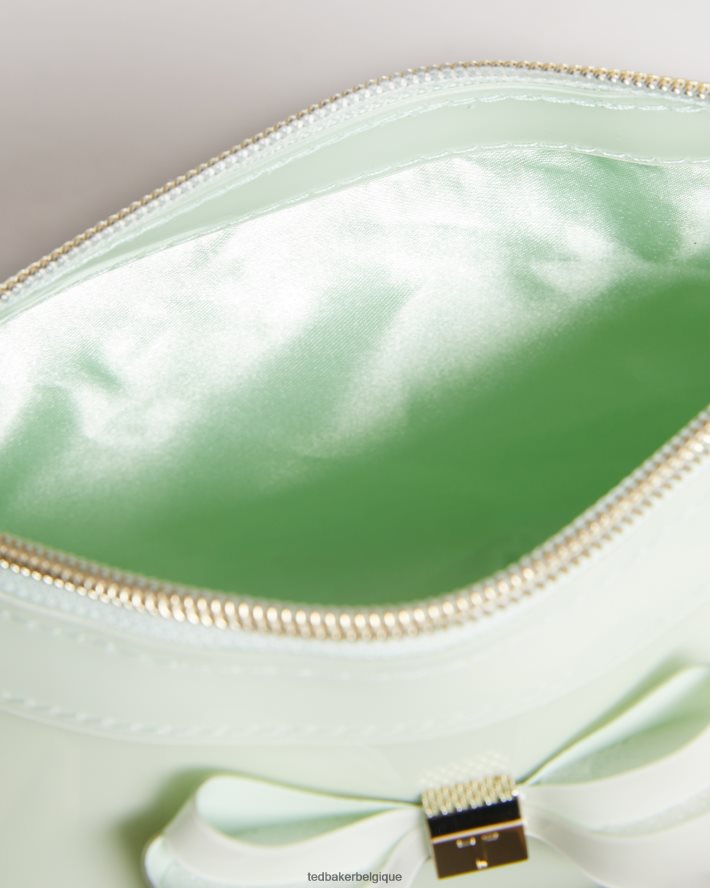 être Ted Baker femmes trousse de maquillage à nœud incurvé Aimee pl-vert FR8J421172 Sacs