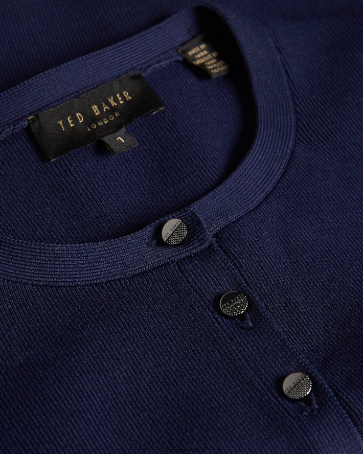 être Ted Baker femmes cardigan court en rayonne perine marine FR8J42610 vêtements