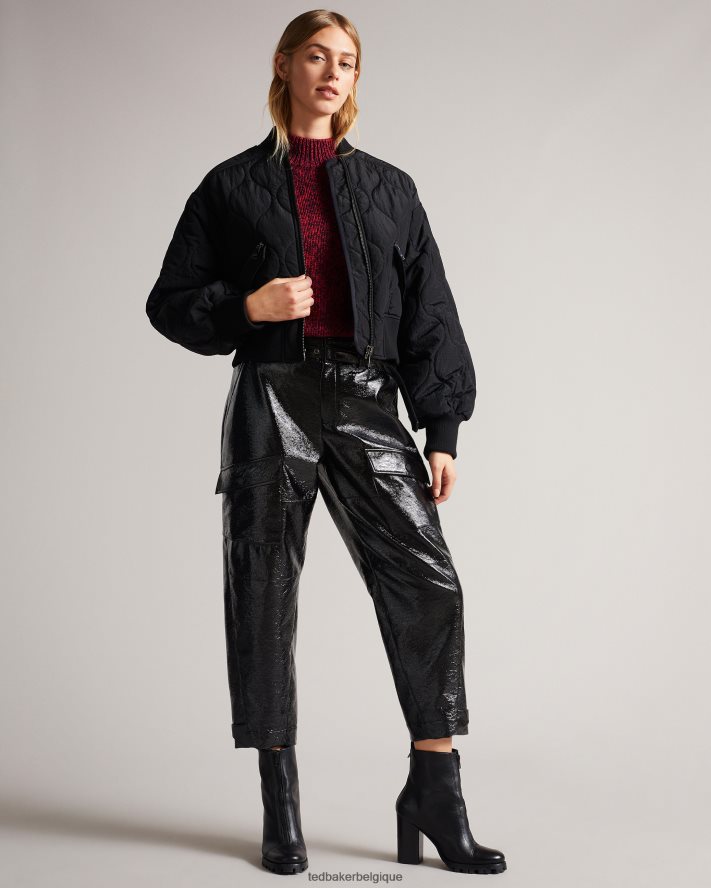 être Ted Baker femmes elvinaa - pull épais à manches tendance rouge vif FR8J42594 vêtements