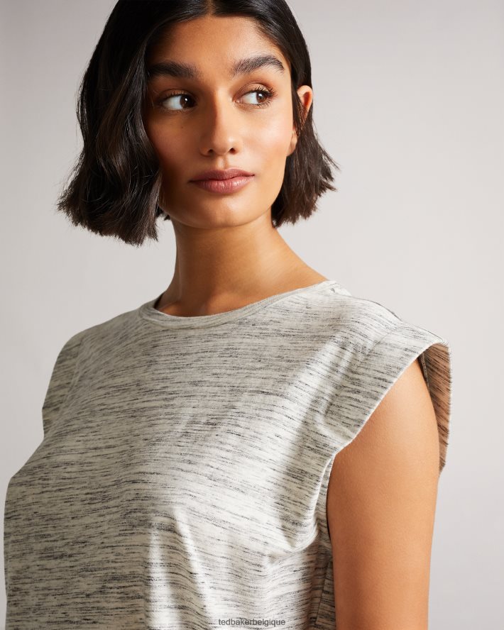 être Ted Baker femmes gilet Julesa avec détails sur les épaules blanc FR8J42580 vêtements