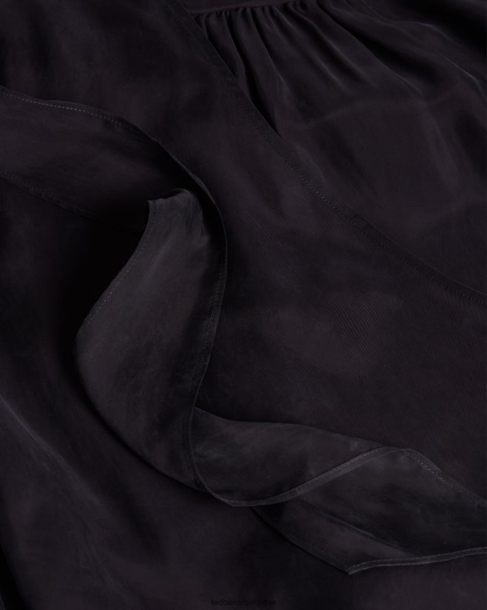 être Ted Baker femmes haut cache-cœur ralda avec blouson à manches longues marine FR8J42568 vêtements