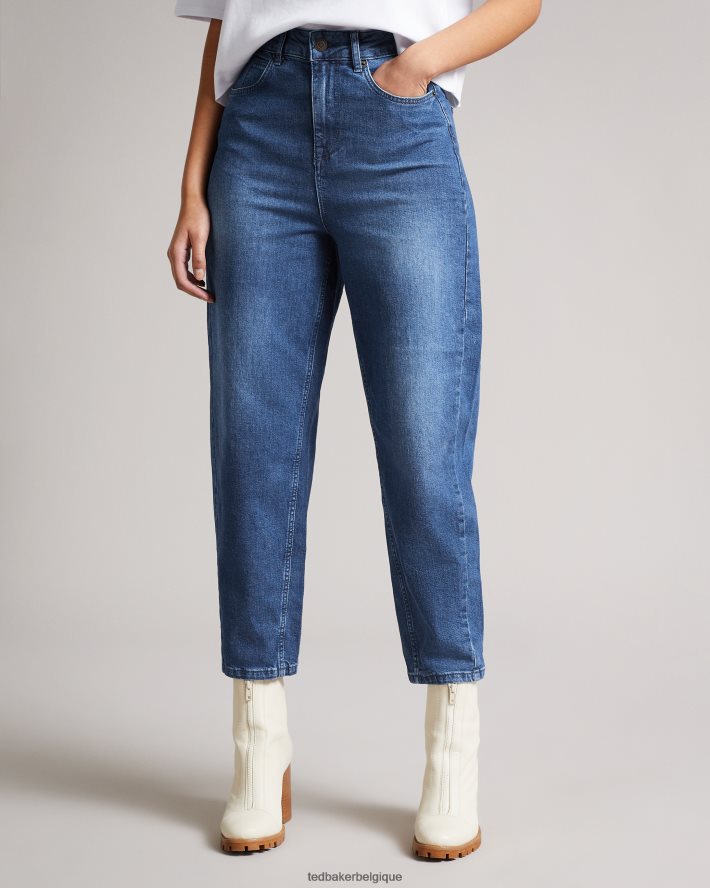 être Ted Baker femmes jean à jambe droite oliwia bleu foncé FR8J42584 vêtements