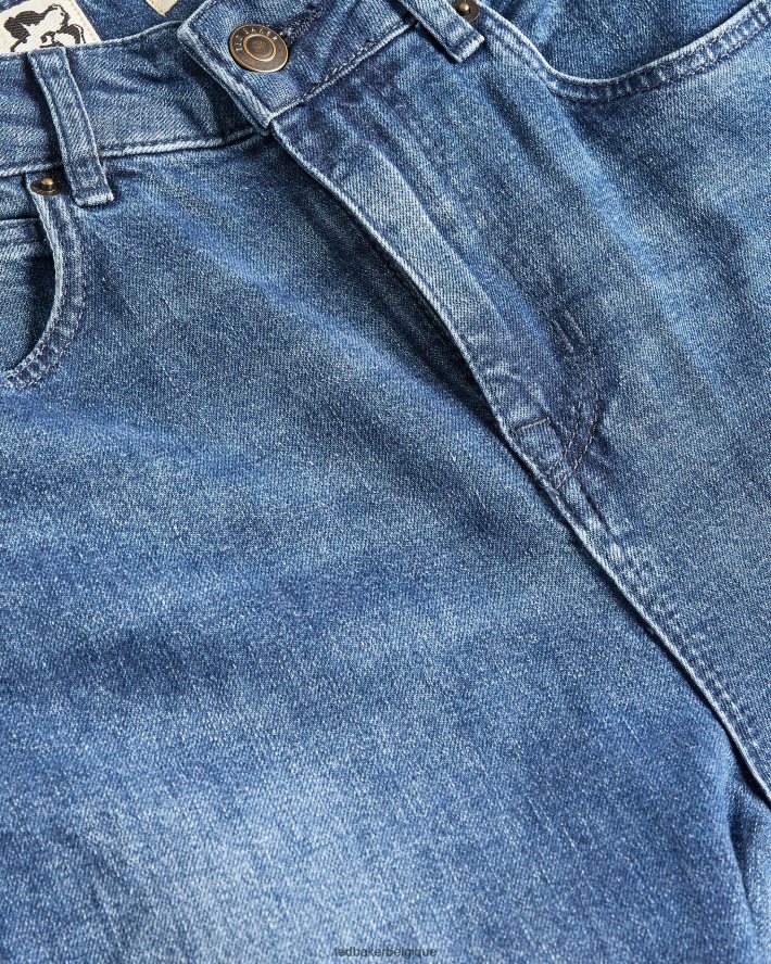 être Ted Baker femmes jean à jambe droite oliwia bleu foncé FR8J42584 vêtements