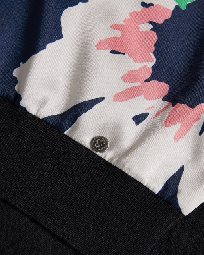 être Ted Baker femmes Marola - Pull coupe facile à fleurs sur le devant bleu marine foncé FR8J42267 vêtements