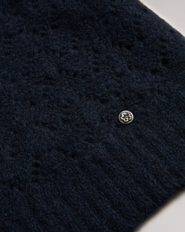 être Ted Baker femmes pull col v jackeiy marine FR8J42444 vêtements