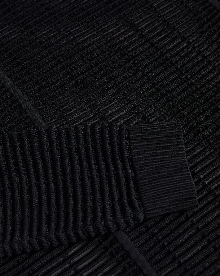 être Ted Baker femmes roshila - pull coupe slim texturé noir FR8J42437 vêtements